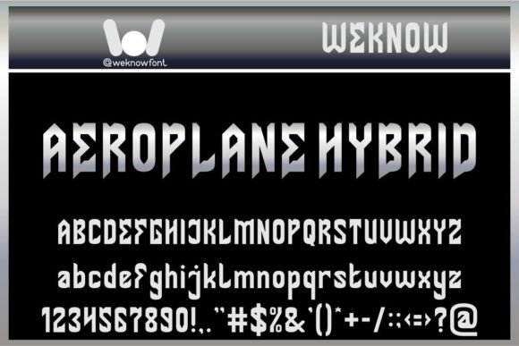 Aeroplane: The Techno-Sci-Fi Metal Display Typeface