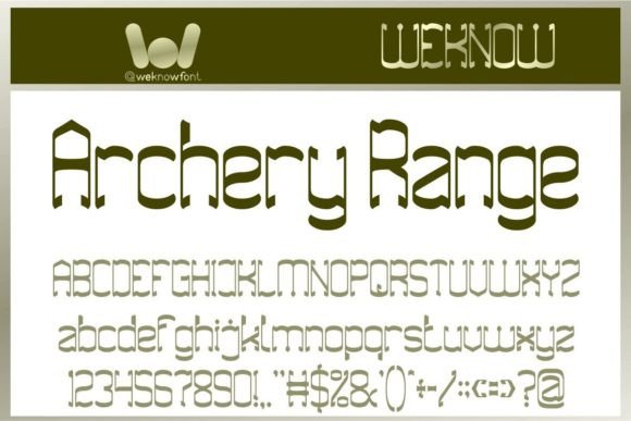 Archery Range: A Gothic Font with Modern Edge and Decorative Flair