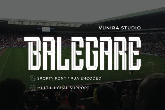 Balegare: A Sporty Typeface Built for Energy and Motion