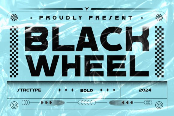 Black Wheel: A Typeface Built for Speed and Impact