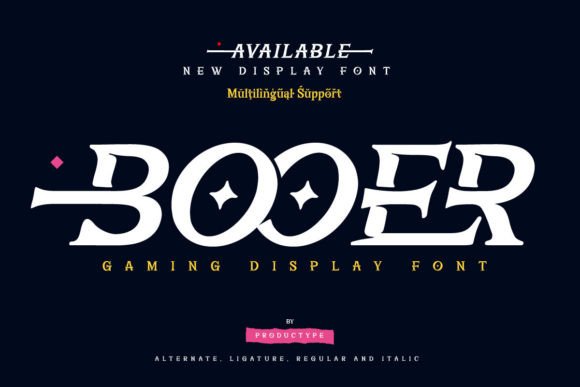 Booer: Bold Typography for the Modern Gaming Aesthetic