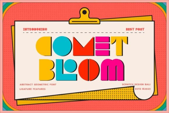 Comet Bloom: A Typeface Where Retro Soul Meets Modern Edge