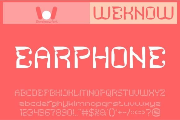 Earphone: The Display Font That Makes Brands Unforgettable