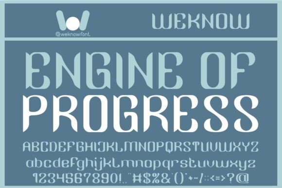 Engine of Progress: A Typeface for Modern Momentum