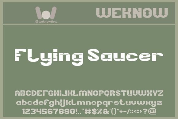 Flying Saucer: The Display Font with a Sci-Fi Edge