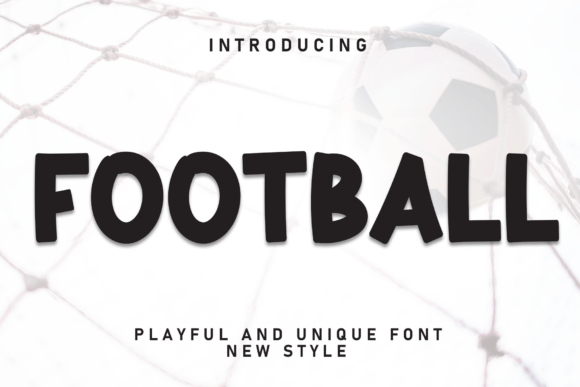 Football: The Bold Display Typeface That Captures Athletic Energy