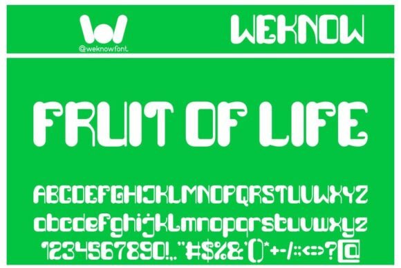 Fruit of Life: A Font That Balances Nature and Modernity