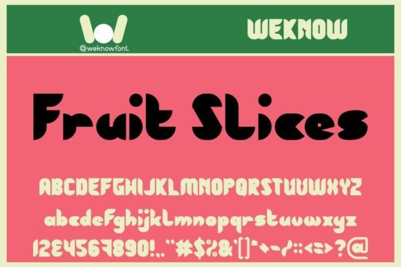 Fruit Slices: A Font That Feels Like a Brand in a Box