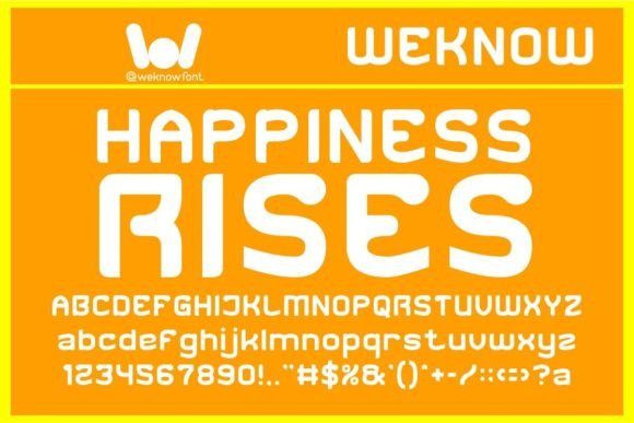 Happiness Rises: A Font That Captures Joyful Energy