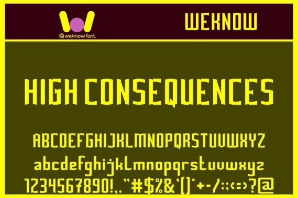 High Consequences: The Gothic Font with Modern Edge