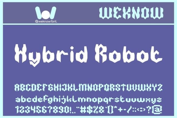 Hybrid Robot: The Typeface for a Digital Frontier