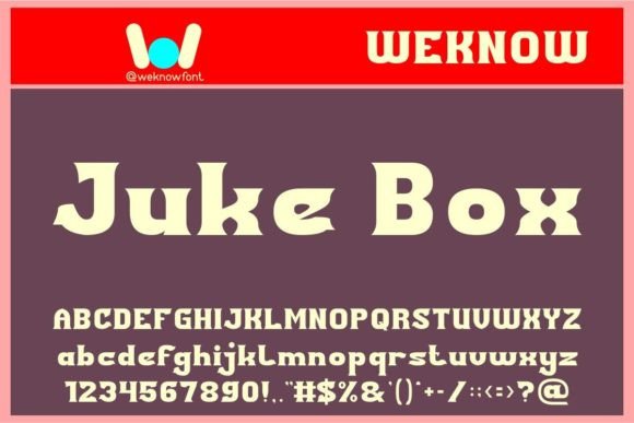 Juke Box: A Serif Display Font with Vintage Soul