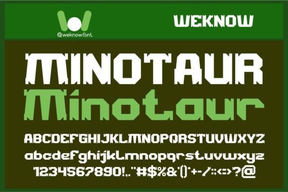 Minotaur: A Typeface for Bold, Futuristic Branding