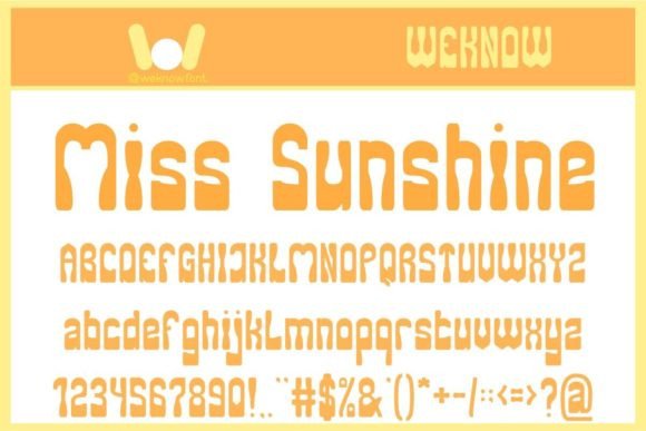 Miss Sunshine: The Creative Font That Feels Like a Brand