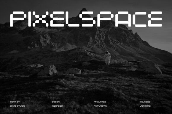 Pixel Space: Where Futuristic Typography Meets Digital Charm