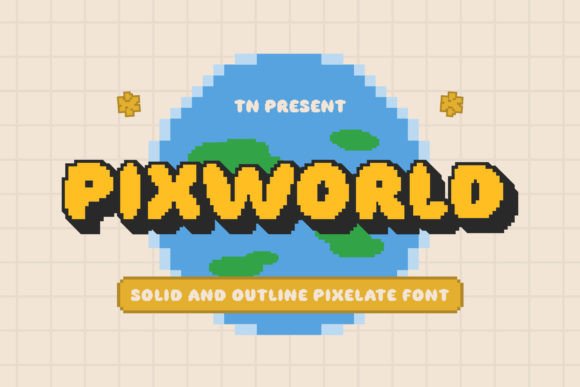 Pixworld: A Pixel Font for Bold, Modern Brands