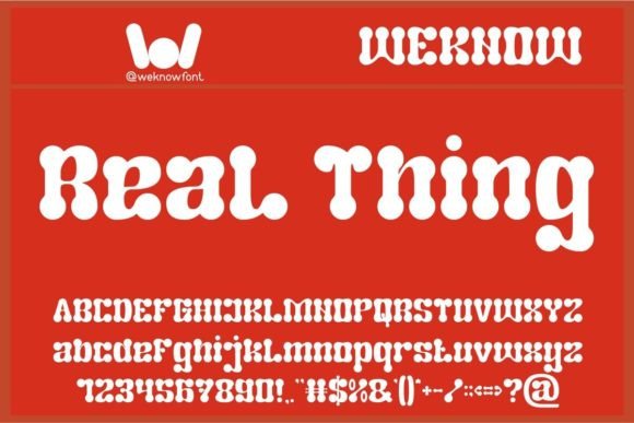 Real Thing: A Modern Font with a Friendly, Rounded Edge