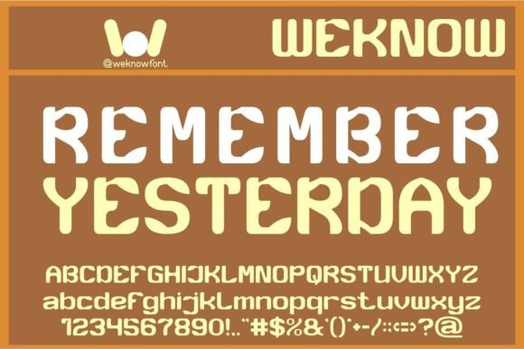 Rediscovering the Charm of the Remember Yesterday Typeface