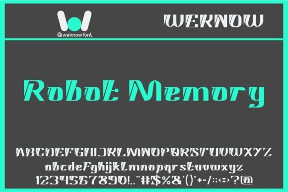 Robot Memory: A Typeface for Bold, Future-Focused Brands