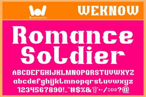 Romance Soldier: A Gothic Font with a Modern Edge