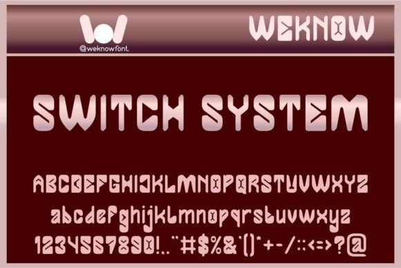 Switch System: The Versatile Typeface for Modern Creators