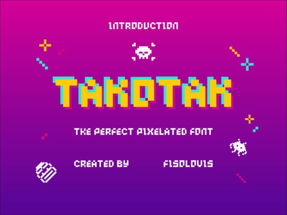 Takotak: The Pixel-Perfect Font for Retro-Futuristic Branding