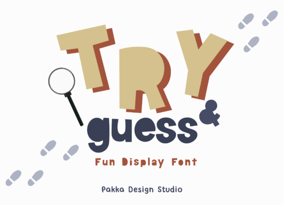 Try and Guess: The Font That Brings Bold, Playful Energy to Your Projects