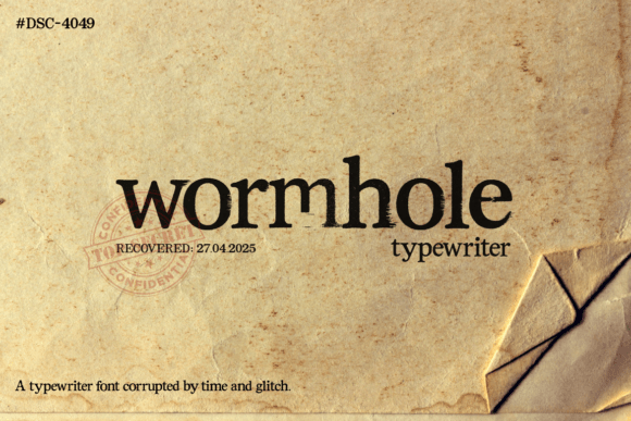 Wormhole: A Typeface Torn from Corrupted Timelines